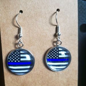 16mm dangle stud- back the blue